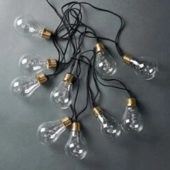 BULB LIGHTS LED Lichterkette Mit Naturseil 10 Lichter, Batteriebetrieben -Einrichtungsgeschäft 10217309 3