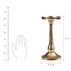 ROYAL Kerzenständer Für Stumpenkerzen Höhe 32cm -Einrichtungsgeschäft 10217592 2