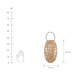 BAMBOO NIGHTS Laterne Mit Henkel 36 Cm -Einrichtungsgeschäft 10219149 2
