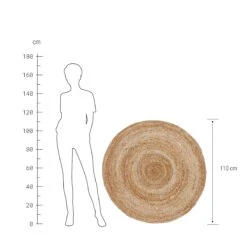 ALL NATURE Hanf-Teppich Ø110cm 13 ALL NATURE Hanf-Teppich Ø110cm -Einrichtungsgeschäft 10221289 2