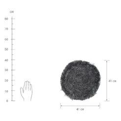 RAFFIA Platzset Mit Fransen Ø41cm -Einrichtungsgeschäft 10222858 1