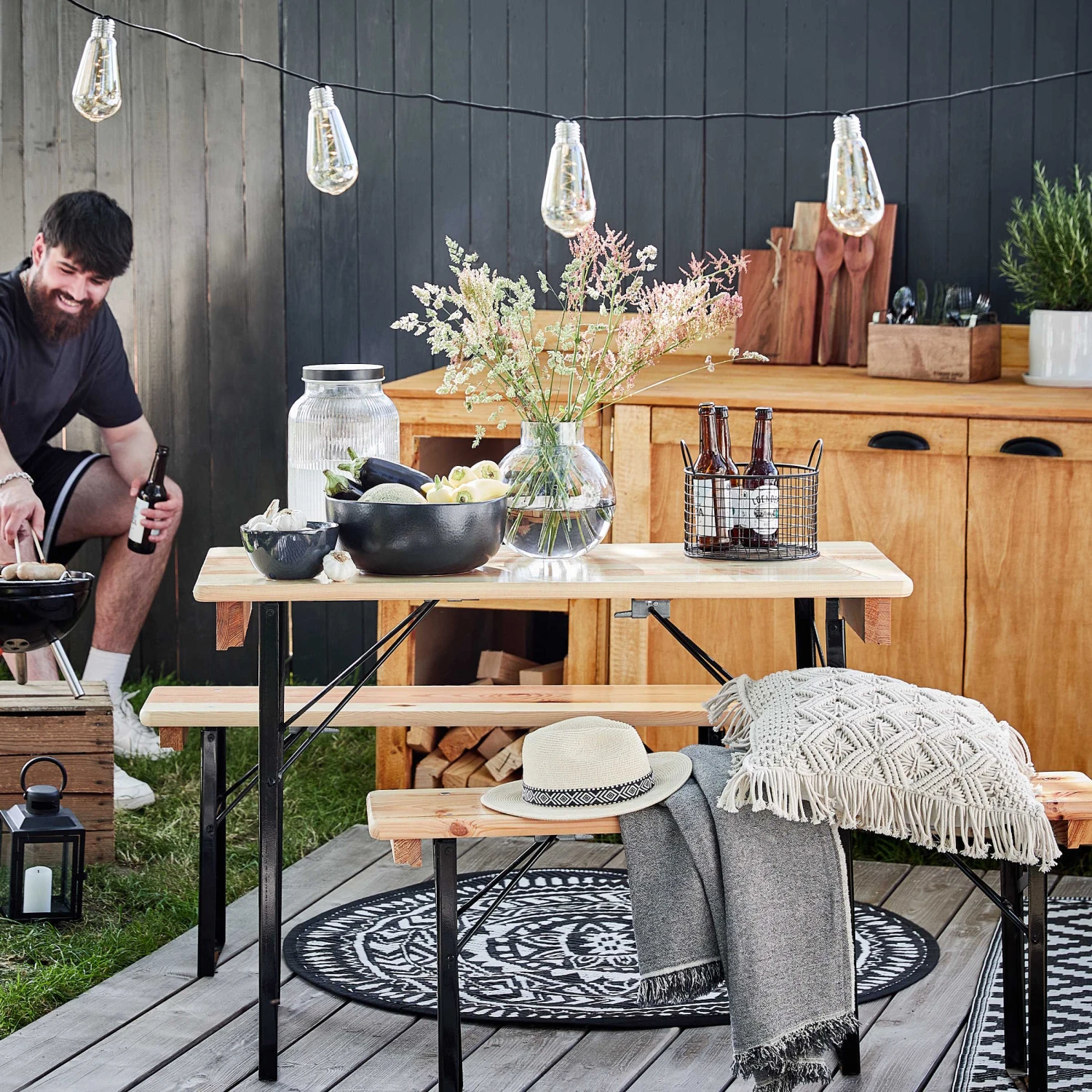 MACRAMÉ Kissen ZickZack L 45 X B 45cm 8 MACRAMÉ Kissen ZickZack L 45 X B 45cm – Bild 6