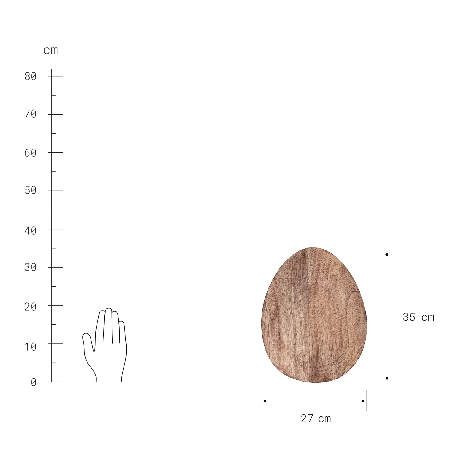 MANGO DAYS Deko-Teller Organisch L 35 X B 27cm 5 MANGO DAYS Deko-Teller Organisch L 35 X B 27cm – Bild 3