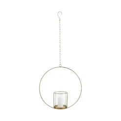 LUNA Hängedeko-Ring Mit Glaseinsatz Ø40cm -Einrichtungsgeschäft 10223518 2