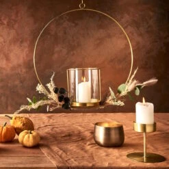 LUNA Hängedeko-Ring Mit Glaseinsatz Ø40cm -Einrichtungsgeschäft 10223518 4