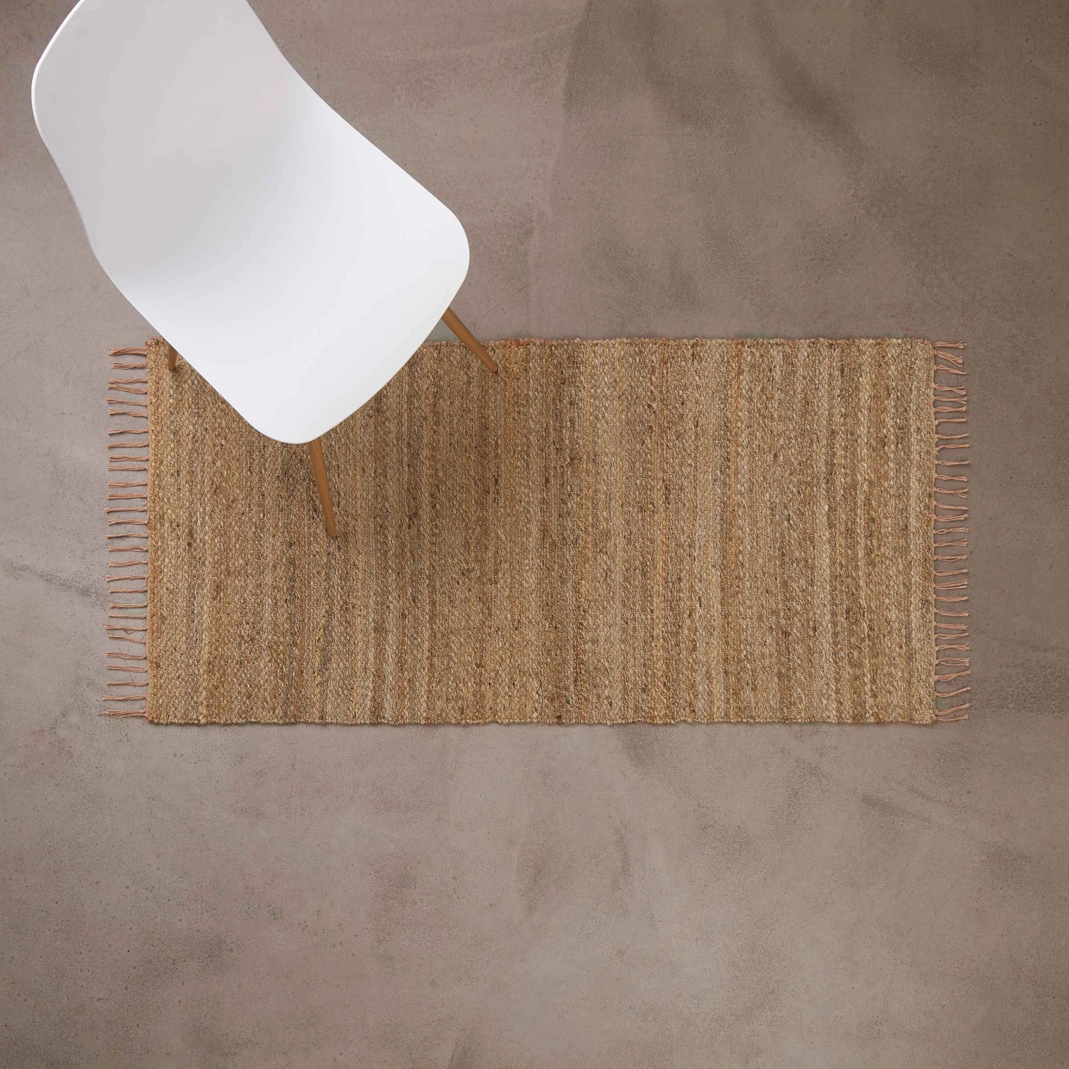 ALL NATURE Hanf-Läufer Mit Fransen L 140 X B 70cm 4 ALL NATURE Hanf-Läufer Mit Fransen L 140 X B 70cm – Bild 2