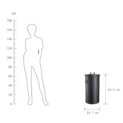 ZINC Mülltonne 'Oskar' 40l -Einrichtungsgeschäft 10224863 3