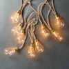 BULB LIGHTS LED-Lichterkette 10 Lichter Mit Naturseil & USB-Batteriefach -Einrichtungsgeschäft 10224976