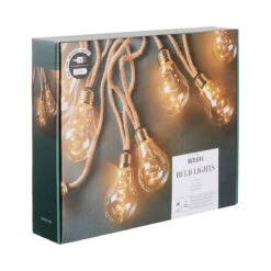 BULB LIGHTS LED-Lichterkette 10 Lichter Mit Naturseil & USB-Batteriefach -Einrichtungsgeschäft 10224976 2