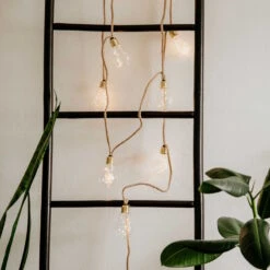 BULB LIGHTS LED-Lichterkette 10 Lichter Mit Naturseil & USB-Batteriefach -Einrichtungsgeschäft 10224976 7