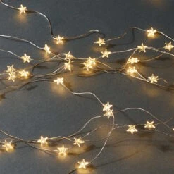 STAR LIGHTS LED-Drahtlichterkette Sterne 100 Lichter Mit USB-Batteriefach