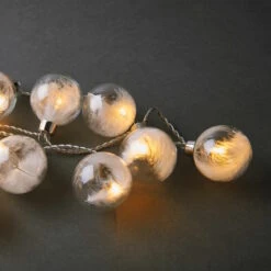 FEATHERS LED-Lichterkette 10 Glaskugeln Mit Federn & USB-Batteriefach -Einrichtungsgeschäft 10225421 4