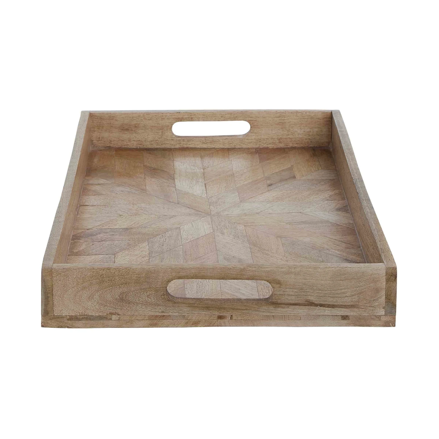 MANGO DAYS Deko-Tablett Mit Intarsienmuster L 46 X B 31cm 5 MANGO DAYS Deko-Tablett Mit Intarsienmuster L 46 X B 31cm – Bild 3