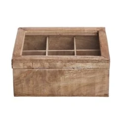 TEA TIME Teebox Mit Blumen-Lasergravur L 23 X B 18cm -Einrichtungsgeschäft 10226513 4