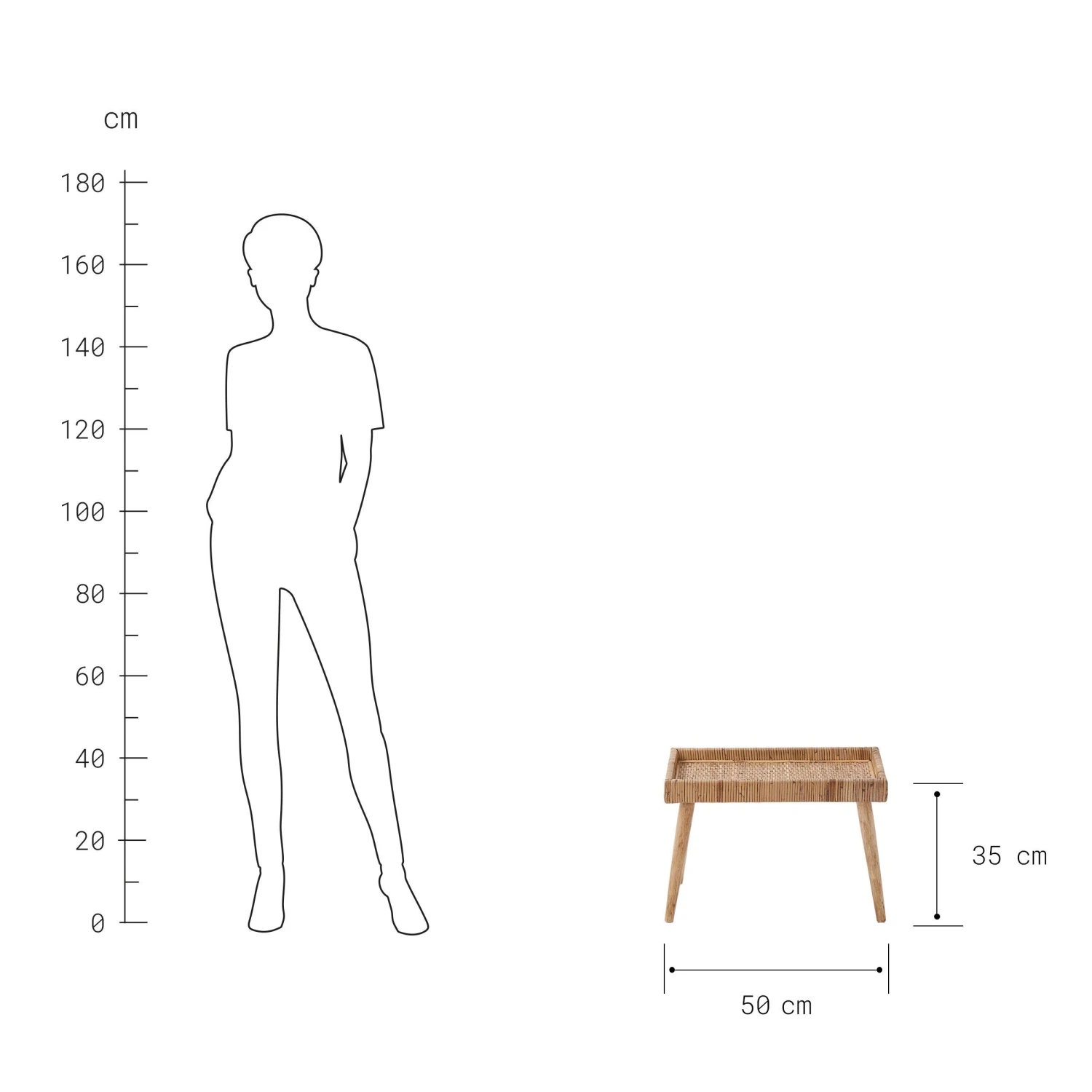 BASSE Beistelltisch Rattan 6 BASSE Beistelltisch Rattan – Bild 4