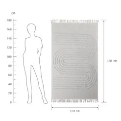 COTTON WAY Teppich Mit Fransen L 120 X B 180cm -Einrichtungsgeschäft 10226642 2