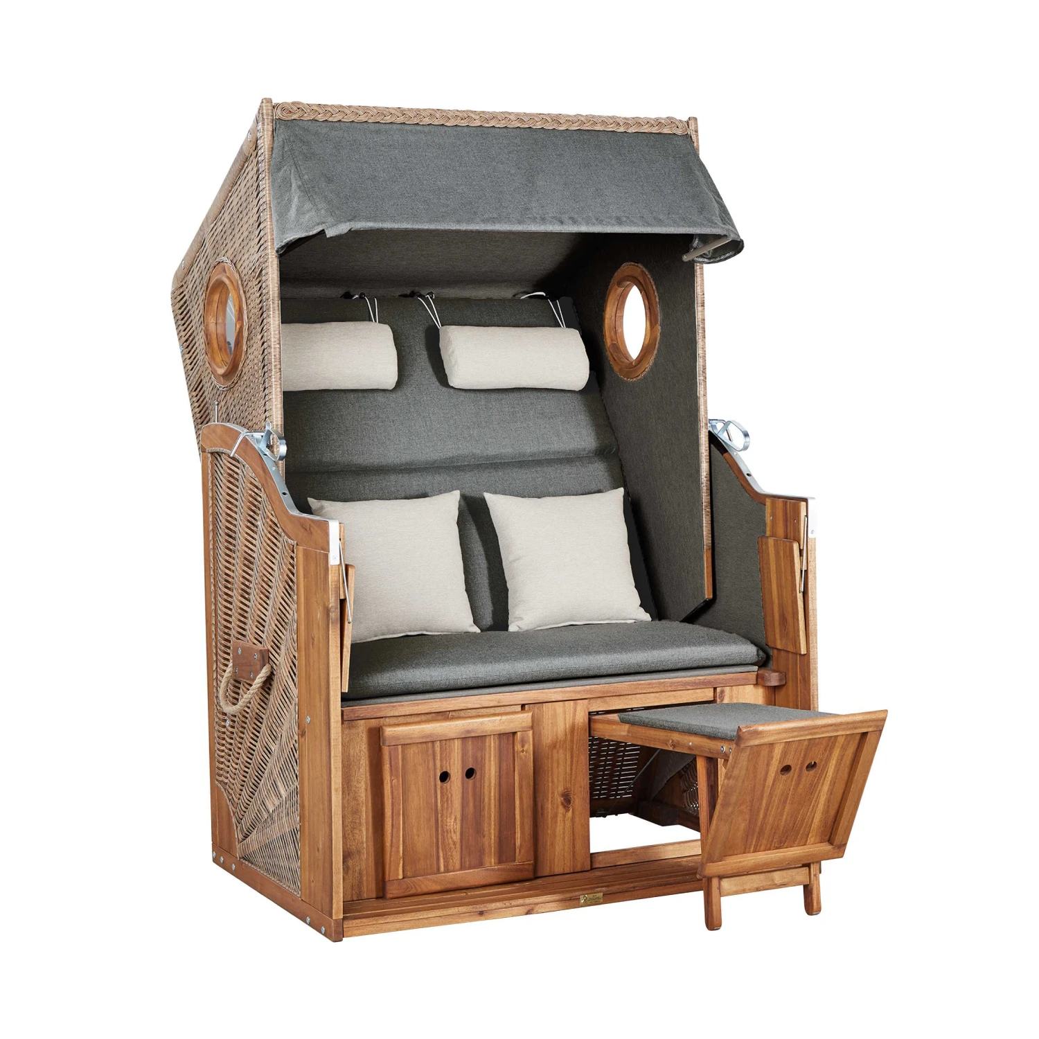 SYLTStrandkorb Mit Bullauge 5 SYLTStrandkorb Mit Bullauge – Bild 3