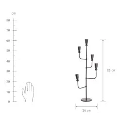 RUST Kerzenhalter Für 5 Kerzen -Einrichtungsgeschäft 10227578 3