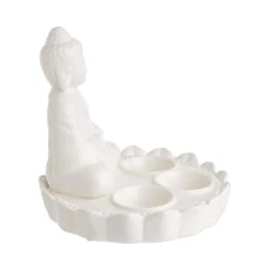 BUDDHA Statue Für 3 Teelichter Höhe 18cm -Einrichtungsgeschäft 10227822 4