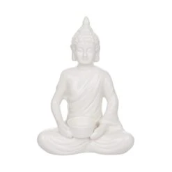 BUDDHADeko Statue Mit Teelichhalter Höhe 29cm