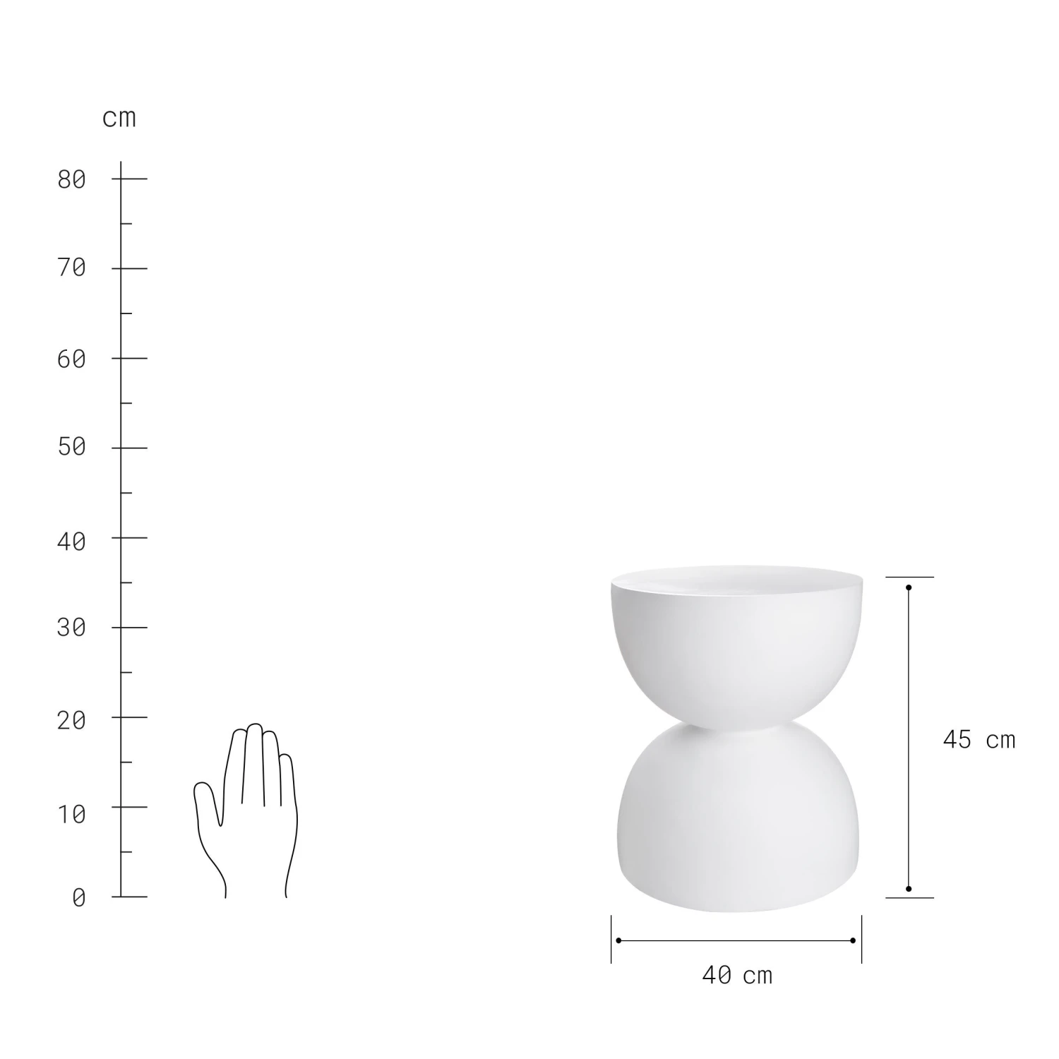 ARTISTABeistelltisch/Hocker Rund 6 ARTISTABeistelltisch/Hocker Rund – Bild 4