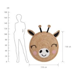 TINY TOWNHanf-Teppich Giraffe Ø110cm -Einrichtungsgeschäft 10228213 2