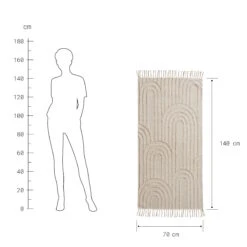 COTTON WAYLäufer Bögen L 140 X B 70cm -Einrichtungsgeschäft 10228306 2