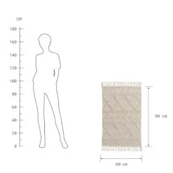 COTTON WAY Teppich Raute L 60 X B 90cm -Einrichtungsgeschäft 10228310 2