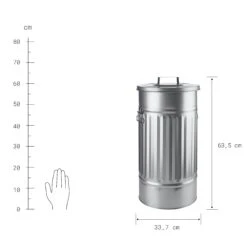 ZINC Mülltonne 'Oskar' 40l -Einrichtungsgeschäft 50009633 3