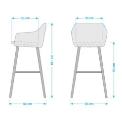 NICHOLAS Barstuhl 2er-Set -Einrichtungsgeschäft 71000149 9