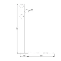 KJUL Stehleuchte 3-flammig -Einrichtungsgeschäft 71000457 8