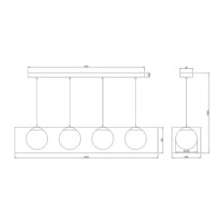 Q-BALL Pendelleuchte 4-flammig -Einrichtungsgeschäft 71000461 16