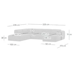 HUDSON Wohnlandschaft Mit Longchair Davorstehend Rechts / Ottomane Links Echtleder 23 HUDSON Wohnlandschaft Mit Longchair Davorstehend Rechts / Ottomane Links Echtleder -Einrichtungsgeschäft 71000946 10