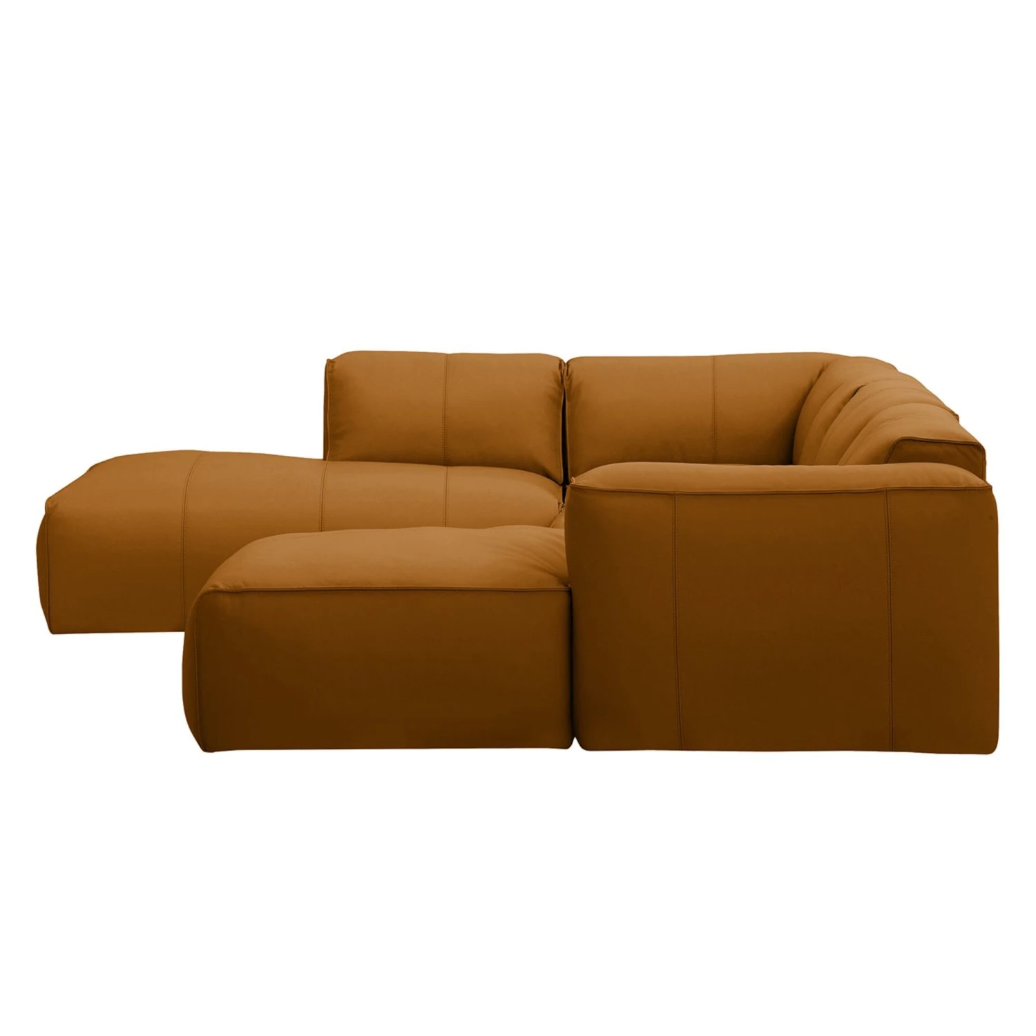 HUDSON Wohnlandschaft Mit Longchair Davorstehend Rechts / Ottomane Links Echtleder 5 HUDSON Wohnlandschaft Mit Longchair Davorstehend Rechts / Ottomane Links Echtleder – Bild 3