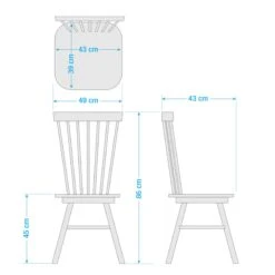 JALENAS Esszimmerstuhl 2er-Set -Einrichtungsgeschäft 71001561 14