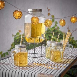 REFRESH 6x Trinkgläser Mason Mit Deckel 450ml -Einrichtungsgeschäft BUN00097 7