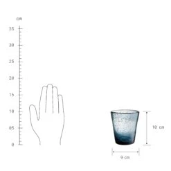 WATER COLOUR 4x Gläser Mit Luftblasen 290ml -Einrichtungsgeschäft BUN00881 2