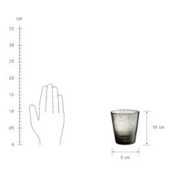 WATER COLOUR 4x Gläser Mit Luftblasen 290ml -Einrichtungsgeschäft BUN00882 2