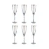 SMERALDA 6x Sektgläser Mit Goldrand 250ml -Einrichtungsgeschäft BUN00919