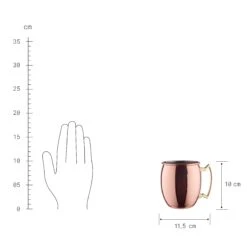 MOSCOW MULE 4x Becher Glänzend 470ml -Einrichtungsgeschäft BUN01350 3