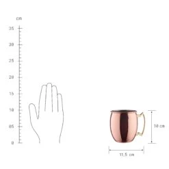 MOSCOW MULE Becher-Set 4-tlg.470ml Matt -Einrichtungsgeschäft BUN01354 3