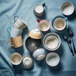 ORNAMENTS 6x Schale Mit Goldrand 520 Ml -Einrichtungsgeschäft BUN01718 4