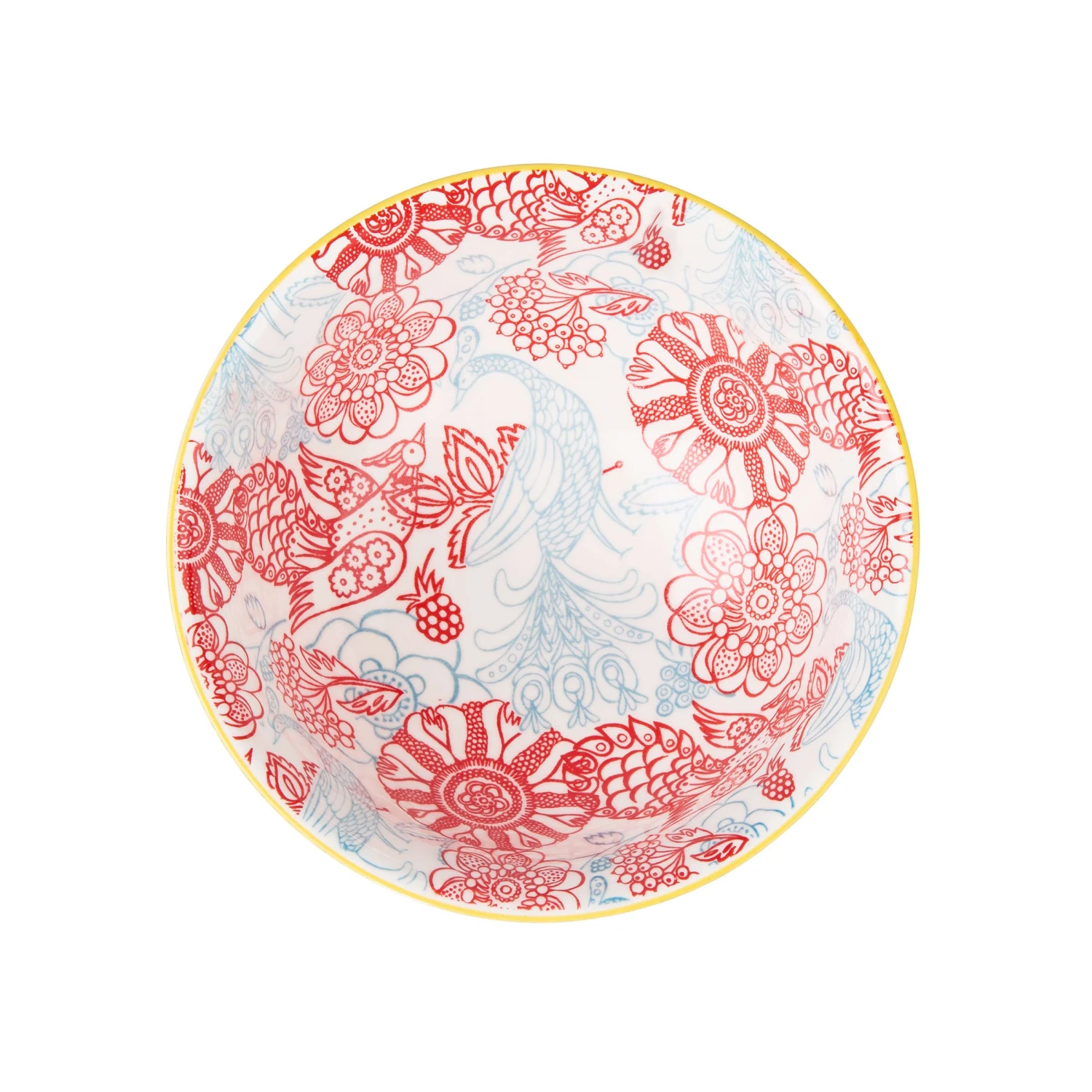 ORNAMENTS 6x Schale Mit Gelbrand 520ml 6 ORNAMENTS 6x Schale Mit Gelbrand 520ml – Bild 4