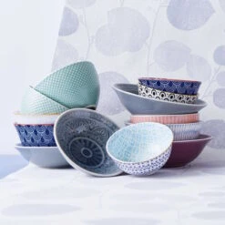 ORNAMENTS 6x Schale Mit Goldrand 520 Ml -Einrichtungsgeschäft BUN01727 4