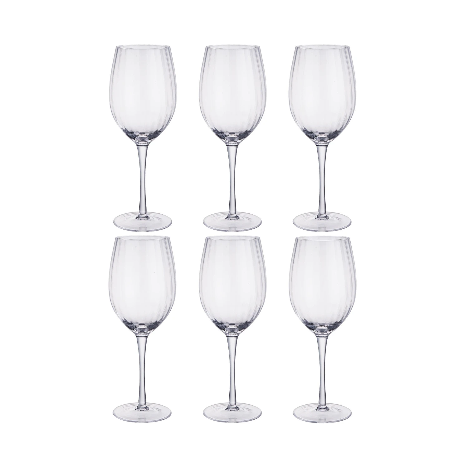 MODERN TIMES 6x Rotweingläser Mit Rillen 550ml 3 MODERN TIMES 6x Rotweingläser Mit Rillen 550ml