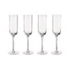 BARON 4x Sektgläser Mit Rillen 200ml -Einrichtungsgeschäft BUN02073