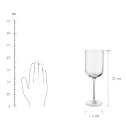 BARON 4x Weingläser Mit Rillen 390ml 13 BARON 4x Weingläser Mit Rillen 390ml -Einrichtungsgeschäft BUN02074 3