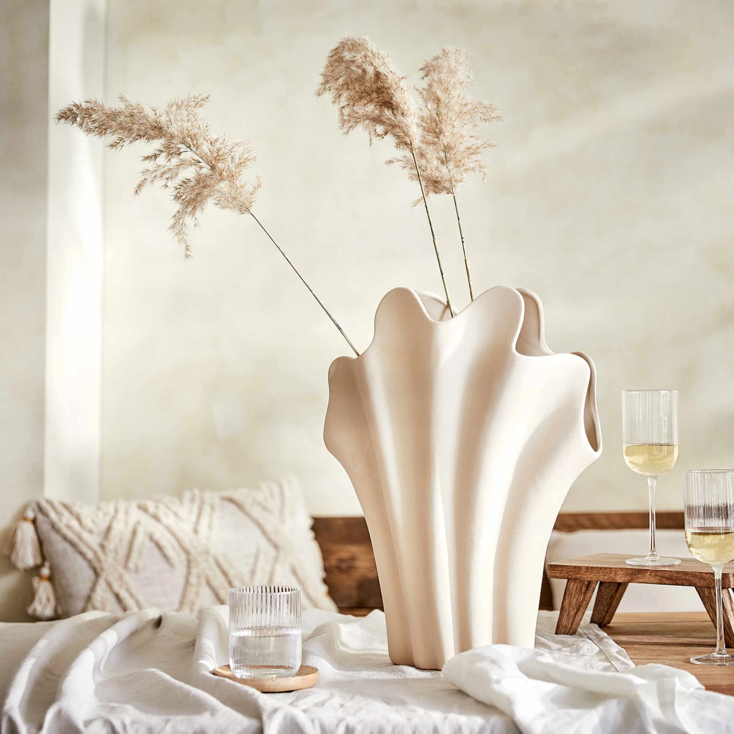 BARON 4x Weingläser Mit Rillen 390ml 9 BARON 4x Weingläser Mit Rillen 390ml – Bild 7